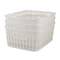 Simplify Small Herringbone Storage Basket, 3ct.